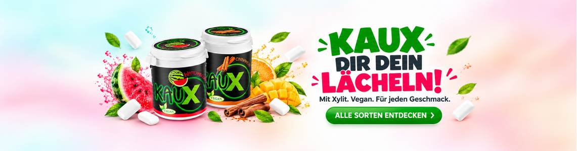 Alle Sorten KauX Kaugummi
