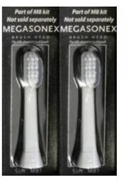 Megasonex Ersatzbürsten Soft 2'er Pack