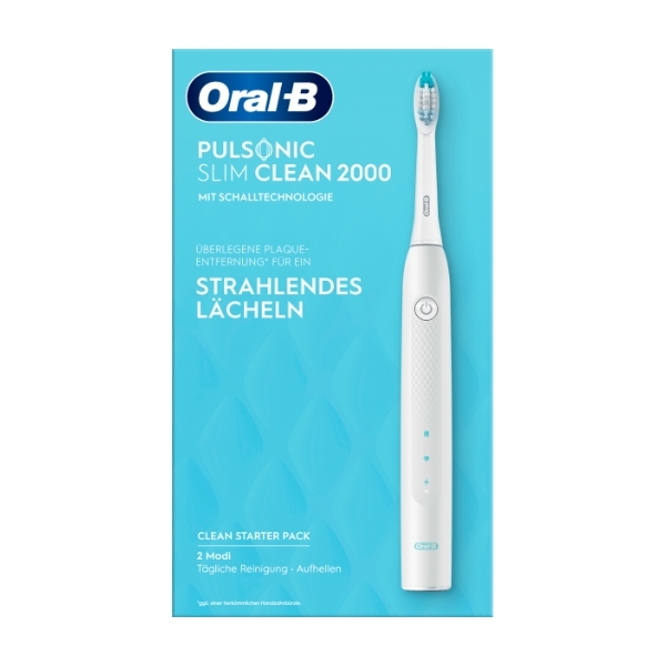 Braun Oral-B Pulsonic Slim Clean 2000 Schallzahnbürste Weiß