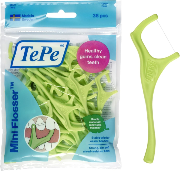 TePe Mini Flosser Zahnseide-Sticks 36 Stück