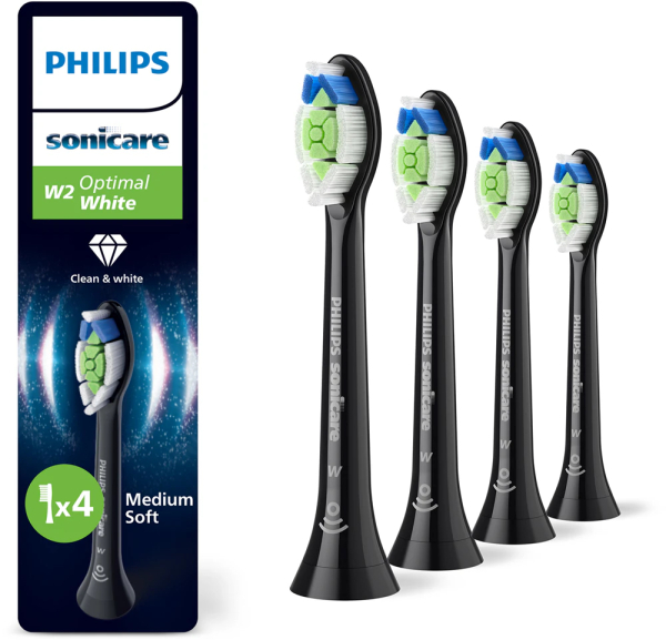 Philips Sonicare Optimal White Bürsten BLACK standard 4'er Pack