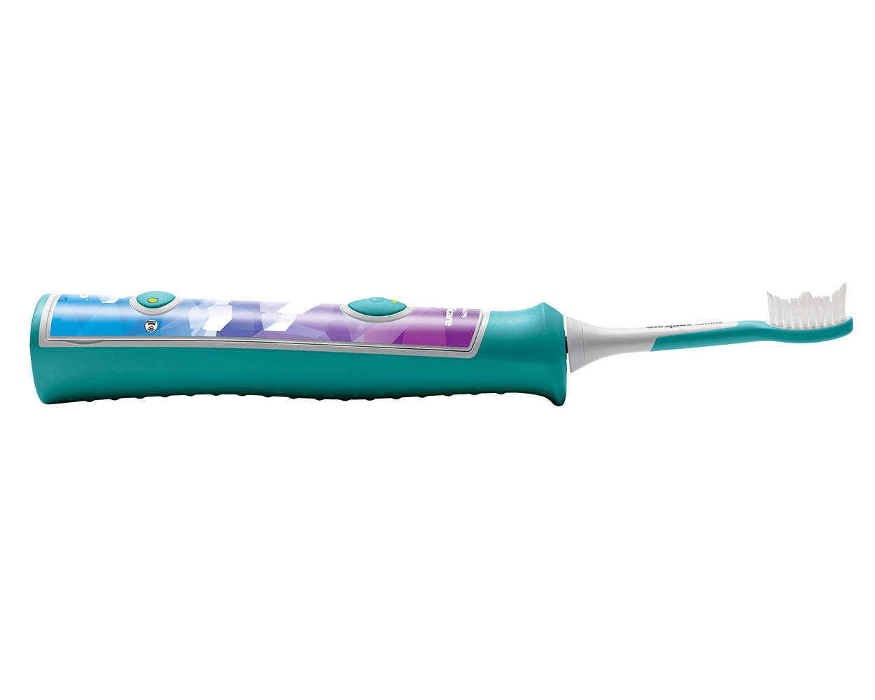 saubere-zaehne - Philips Sonicare For Kids Türkis - 2 Aufsätze