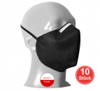 Wiederverwendbarer Mundschutz Gesichtsmaske 4-lagig, 10'er Pack